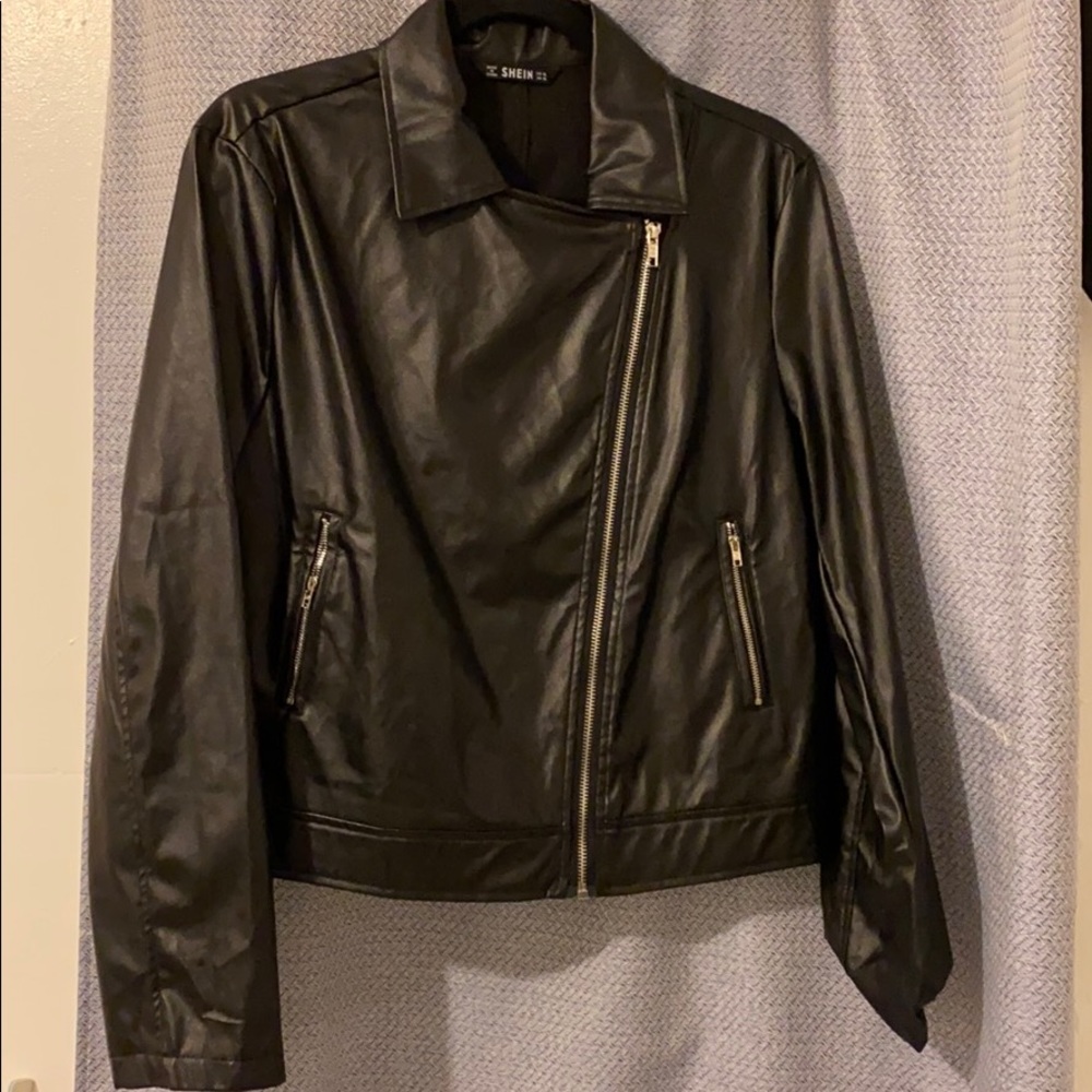 Shein leather jacket